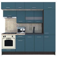 Bucatarie BIGMAR 230 A Wenge / Decor 0164